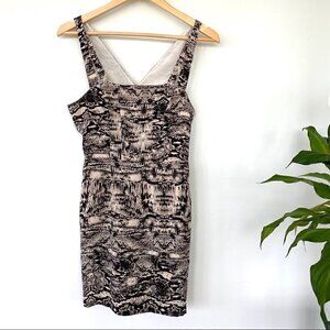 Silence + Noise Lined mini dress with crisscrossed  straps